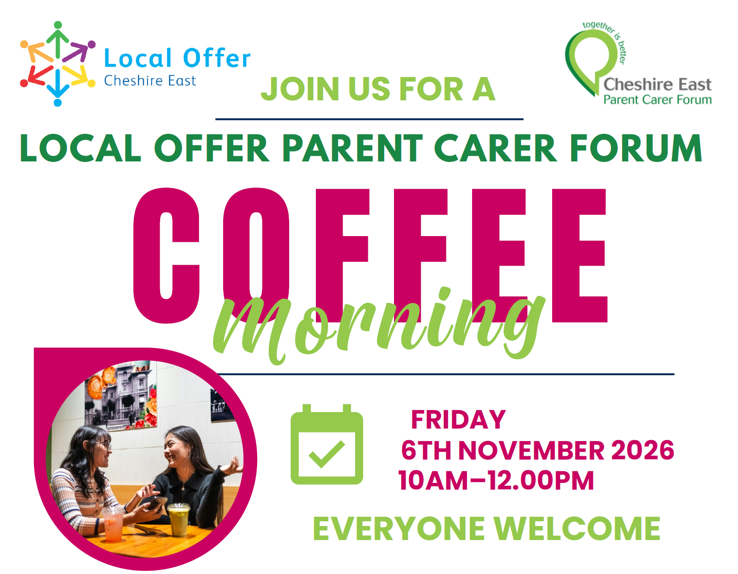 Parent Carer Forum Coffee Mornings